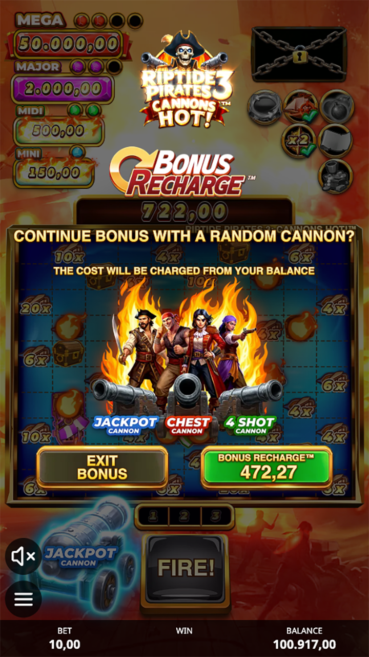 Riptide Pirates 3 Cannons Hot screenshot 4